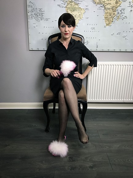 Miss Jessica OTK slipper spanking Mistress sessions