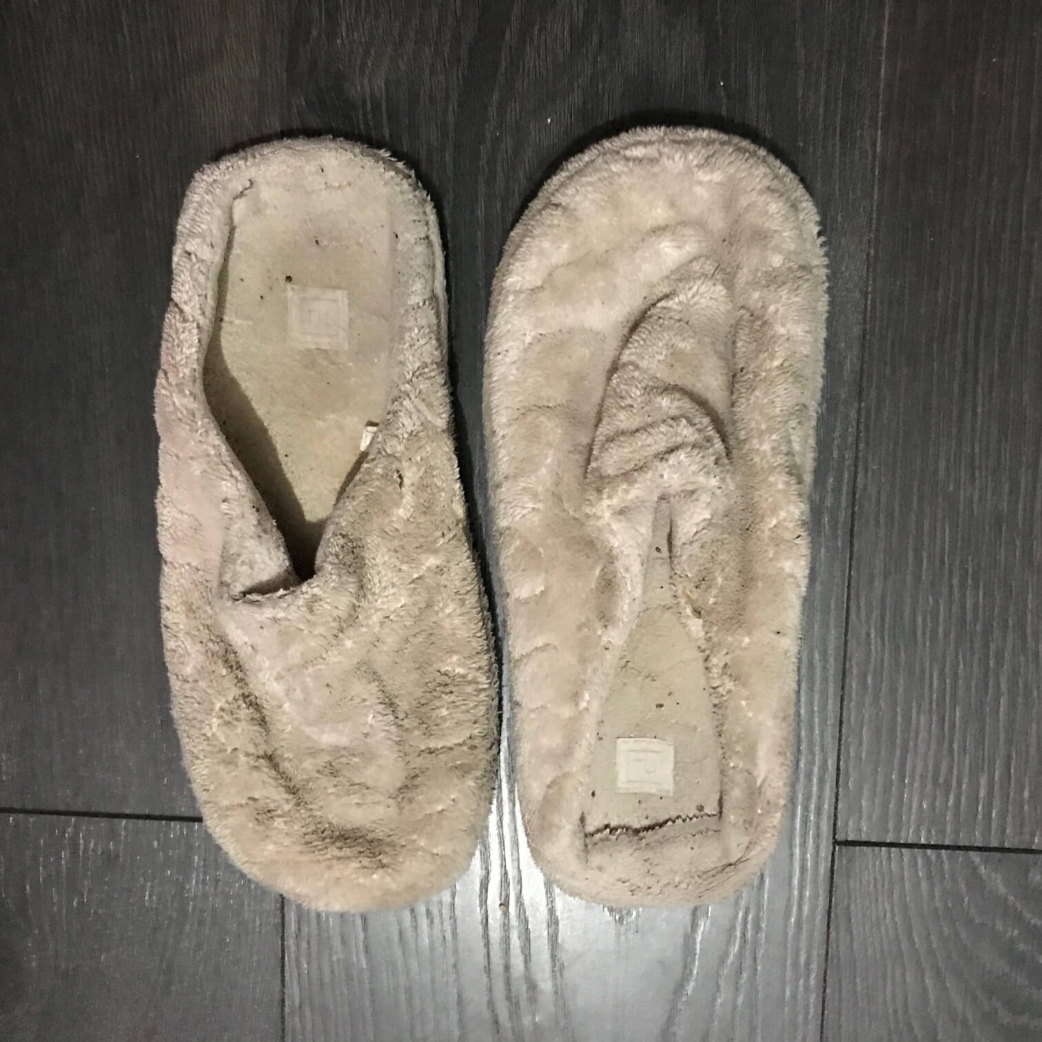 Light pink slippers - very worn Light pink slippers - very worn