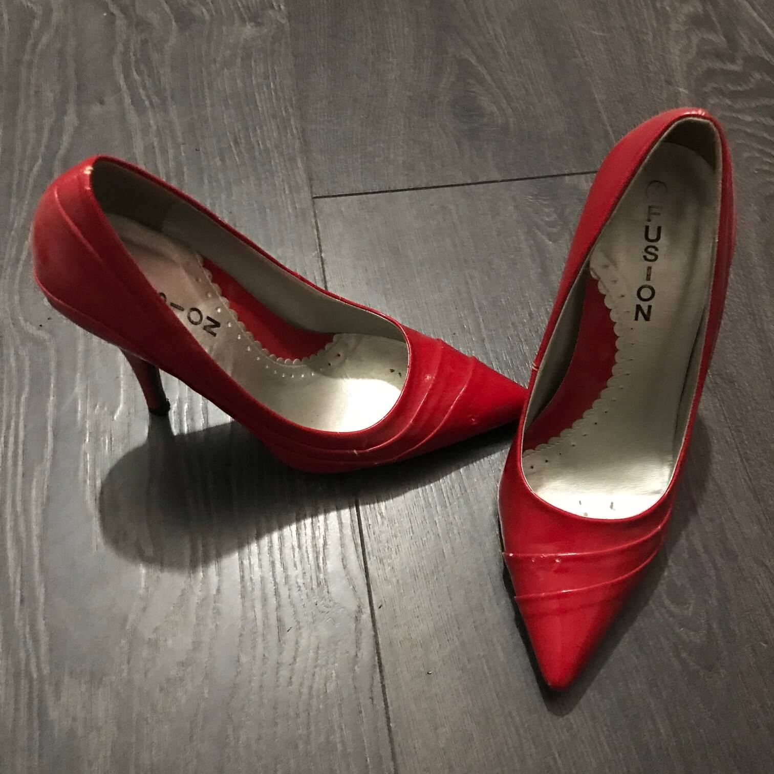 Red stilettos Red stilettos