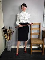 Miss Jessica Wood headmistress leather strap